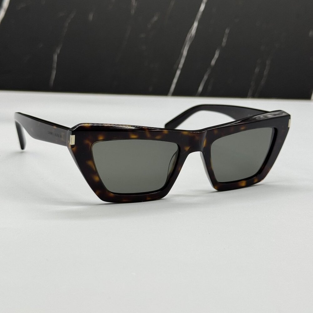 NEW SAINT LAURENT SUNGLASSES HAVANA WOMEN EYEWEAR SAINT LAURENT SL467 002 - Picture 4 of 10